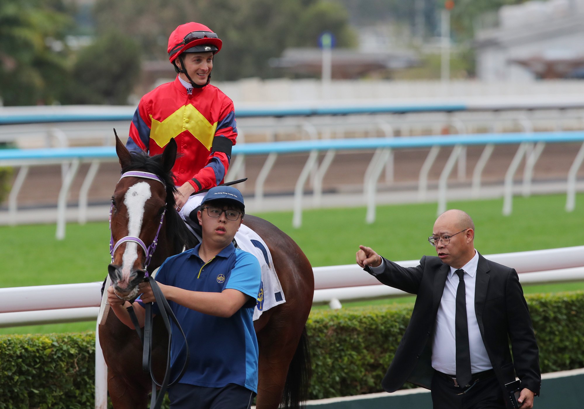 All smiles for Harry Bentley aboard Hong Lok Golf. All smiles for Harry Bentley aboard Hong Lok Golf.