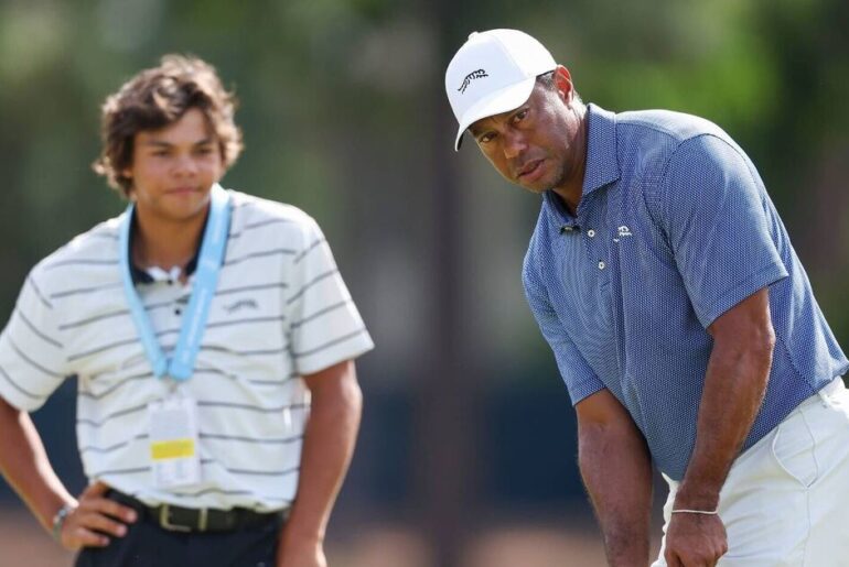 Charlie Woods' true colours shown as dad Tiger reunites with ex-wife | Golf | Sport