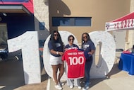 FC Dallas presented the United Way of Metropolitan Dallas with a jersey commemorating the...