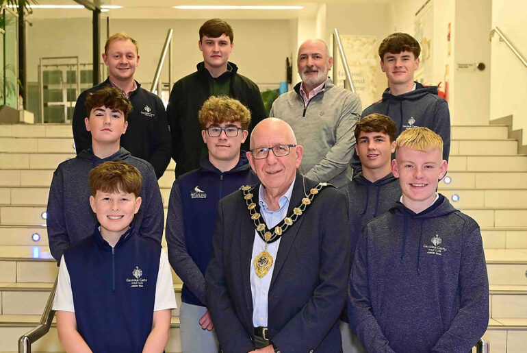 Galgorm Golf Club Juniors honoured at Mayoral Reception after landmark season