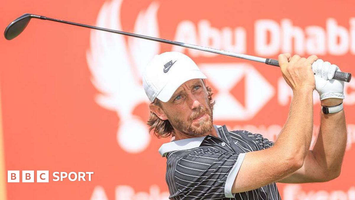Tommy Fleetwood shares Abu Dhabi Championship lead with Aaron Rai at halfway Tommy Fleetwood hitting a golf shot at the Abu Dhabi Championship