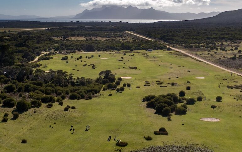 The Tasmanian golf course where shoes are optional and vibes are high