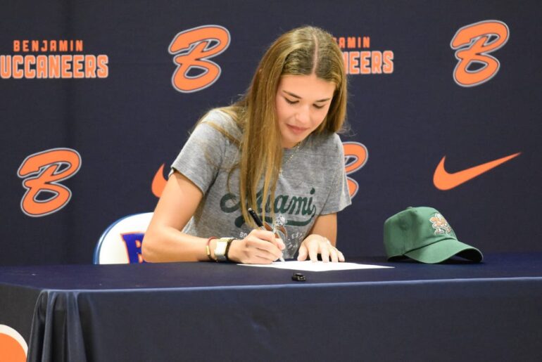 Kai Trump signs with University of Miami golf during school ceremony