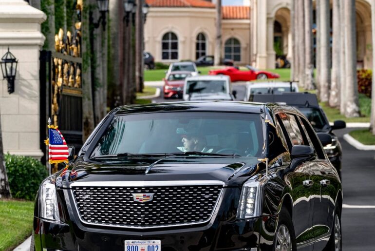 POTUS starts holiday at West Palm Beach golf club