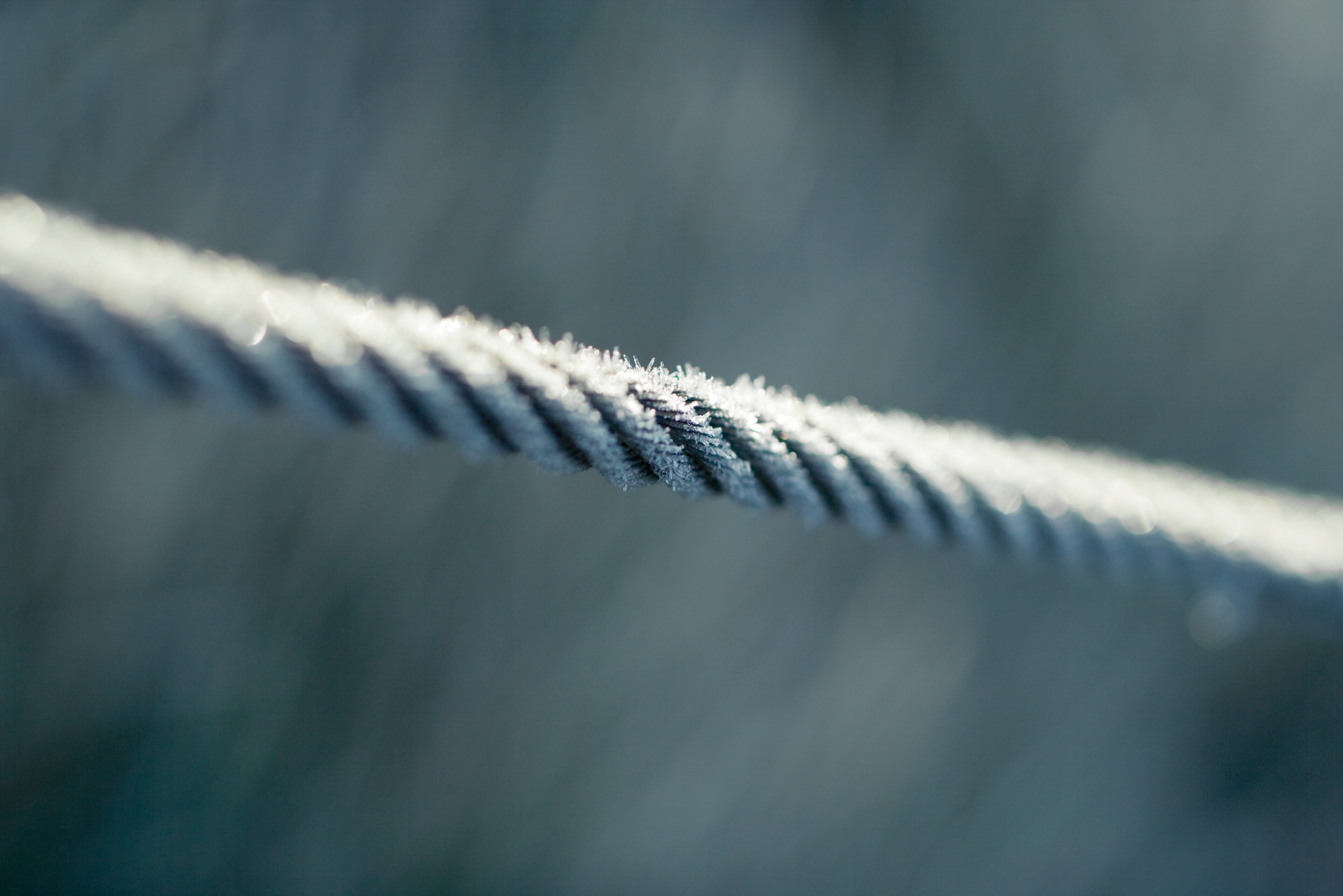 A frozen rope