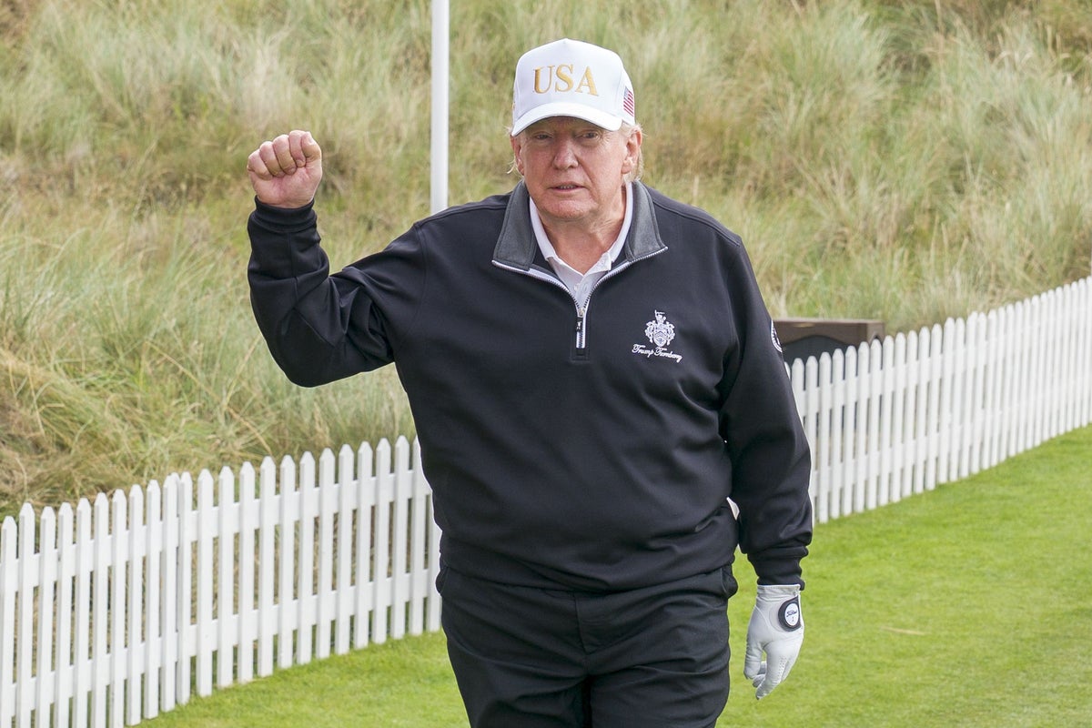 Donald Trump a ‘little busy’ to attend his granddaughter’s LPGA Tour debut Donald Trump a ‘little busy’ to attend his granddaughter’s LPGA Tour debut