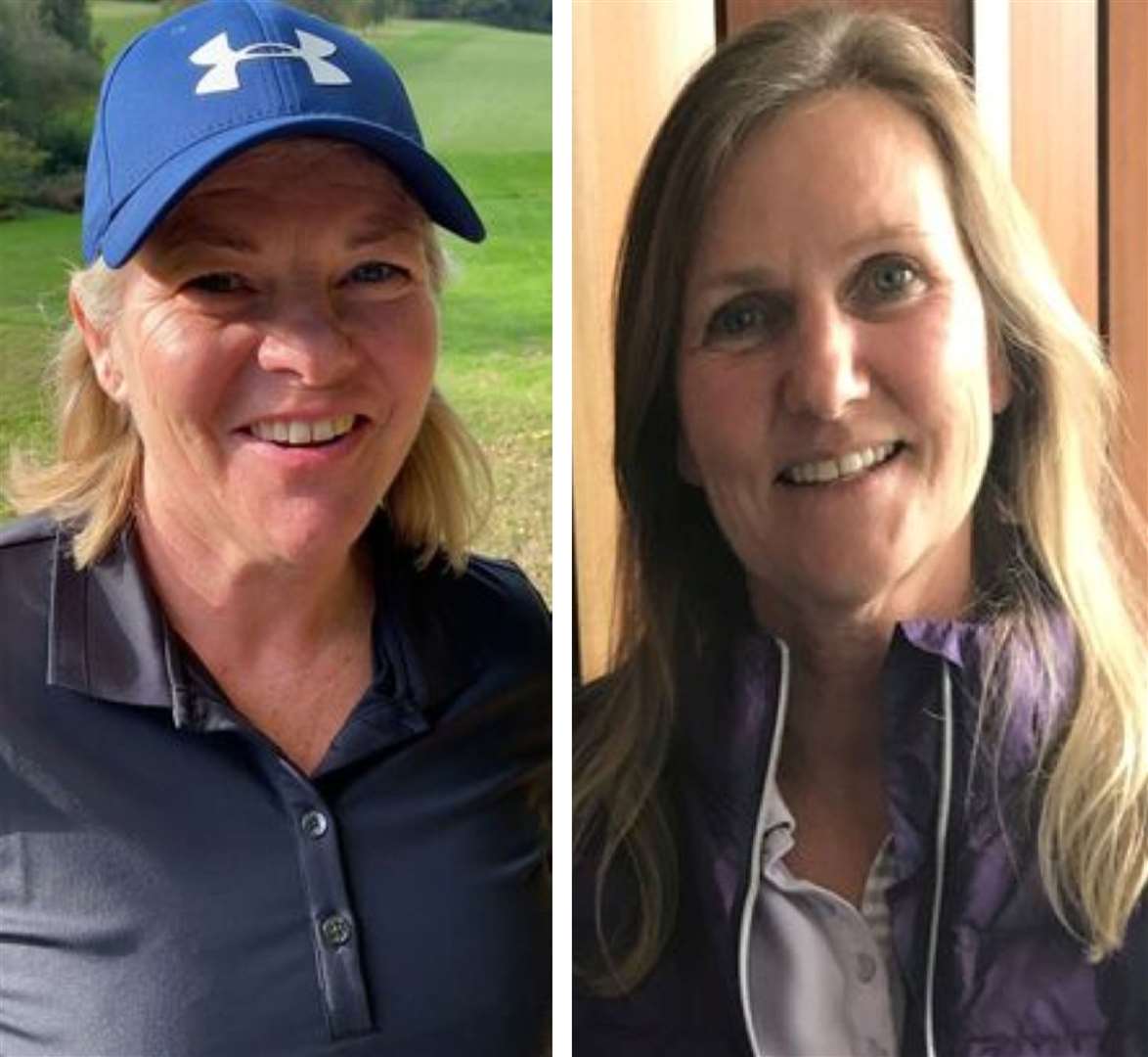 Alison Mason, left, and Jacqui Mount took the honours in Saturday’s American Greensomes second round of the Women’s Winter League
