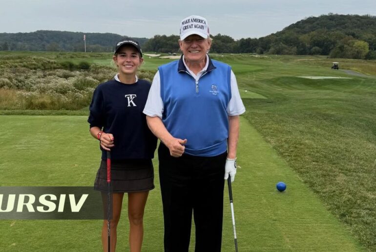 Trump’s Granddaughter Posts Golf Video Featuring Kazakh Rap Track