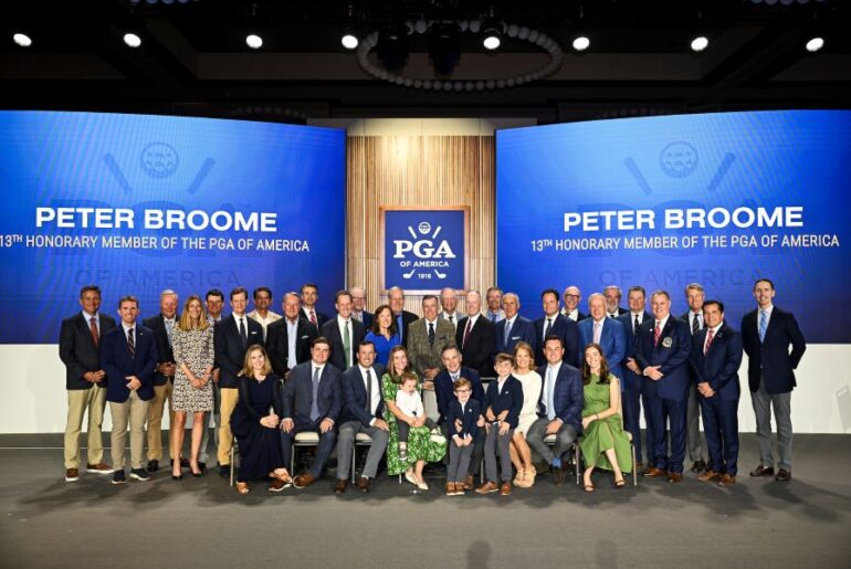 PETER BROOME ELECTED HONORARY MEMBER OF THE PGA OF AMERICA