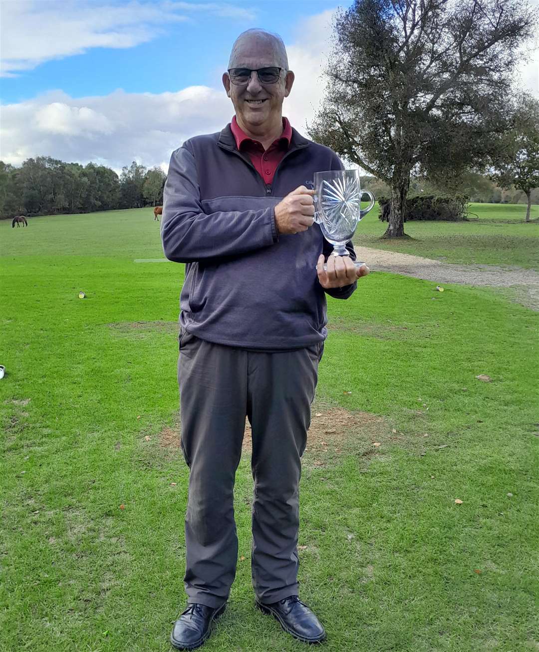 New Forest Golf Club's Trophy Winners Vase victor: Terry Gordon