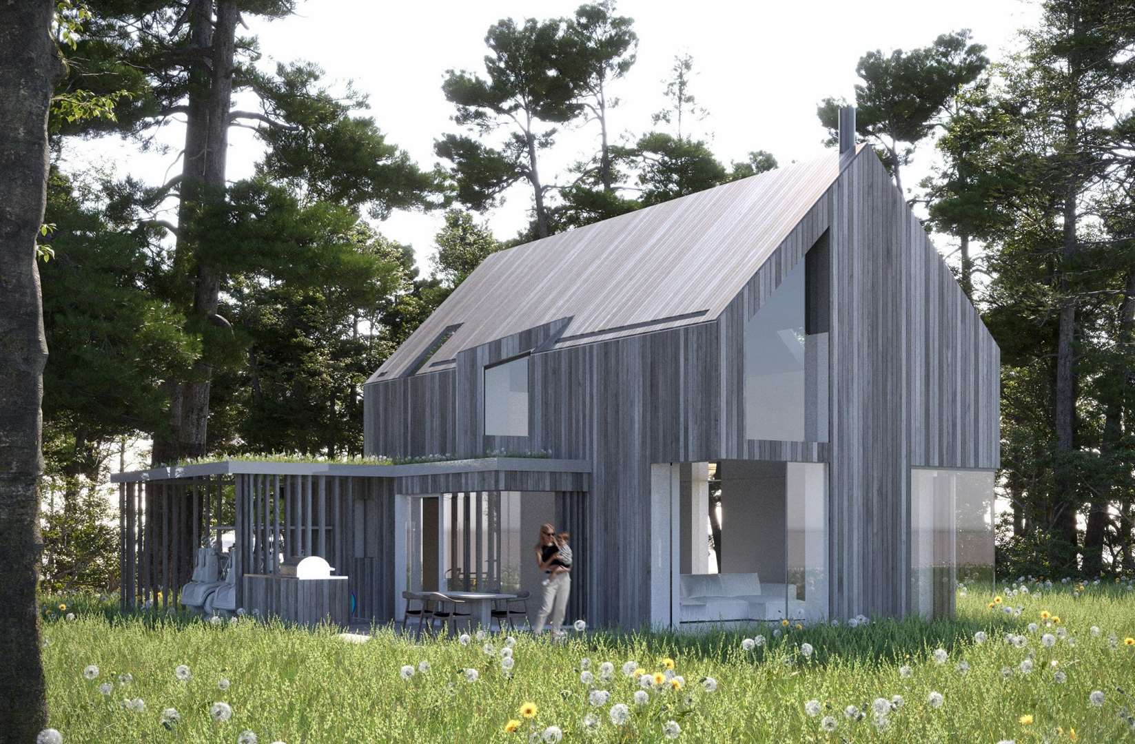 How some of the new lodges at the golf club will look. Picture: Holloway Studio