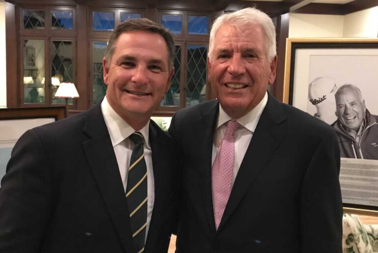 Broome with legendary clubmaker and fellow Canadian, Bob Vokey.