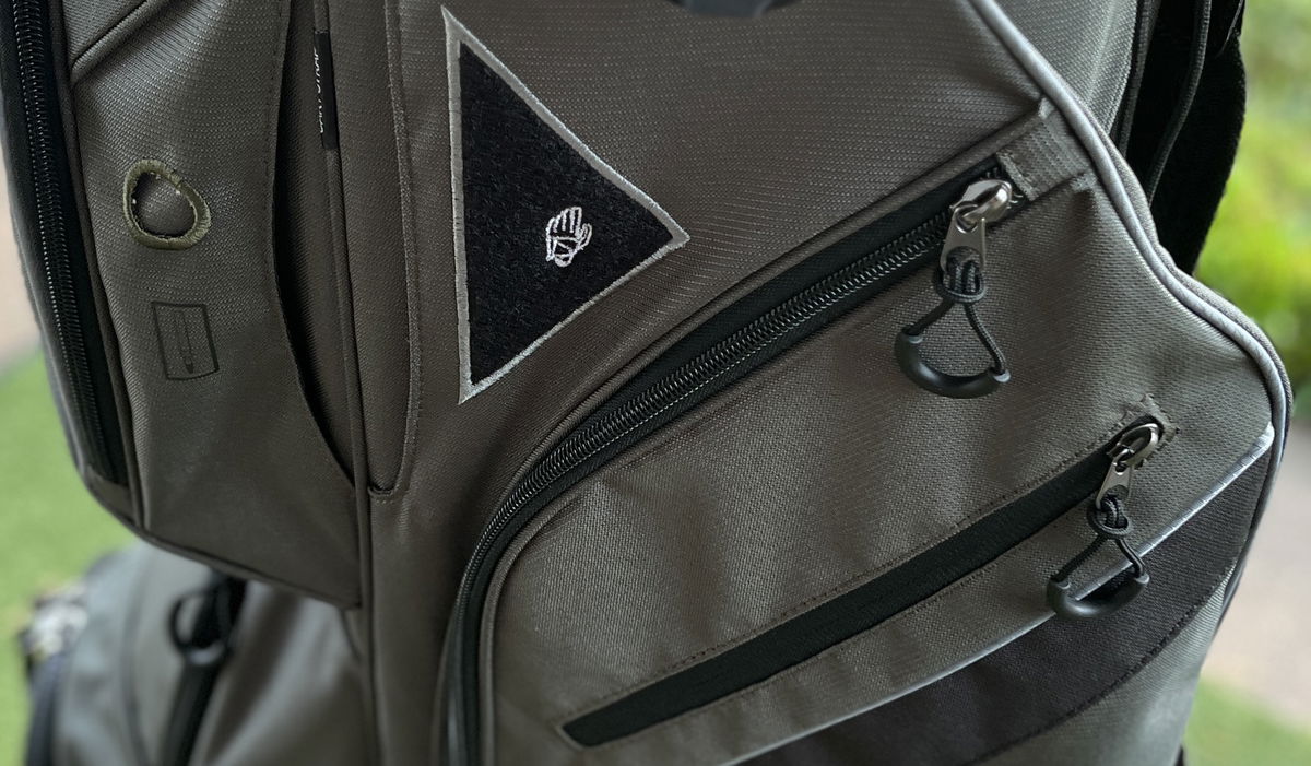 DG Lite lll Cart Golf Bag side pocket zippers