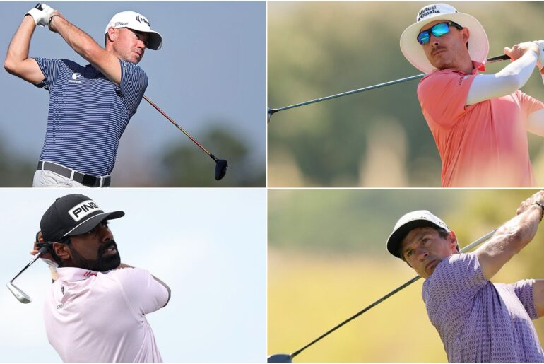 Brian Harman, Joel Dahmen, Sahith Theegala, Thorbjorn Olesen all hit tee shots