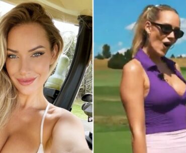 Paige Spiranac Tees Up Attention By Wearing Plunging Purple Top, Cheekily Quips About ‘Good News’ – Globe Magazine