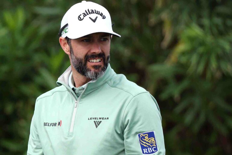 Adam Hadwin holds onto the lead in the windy Butterfield Bermuda Championship
