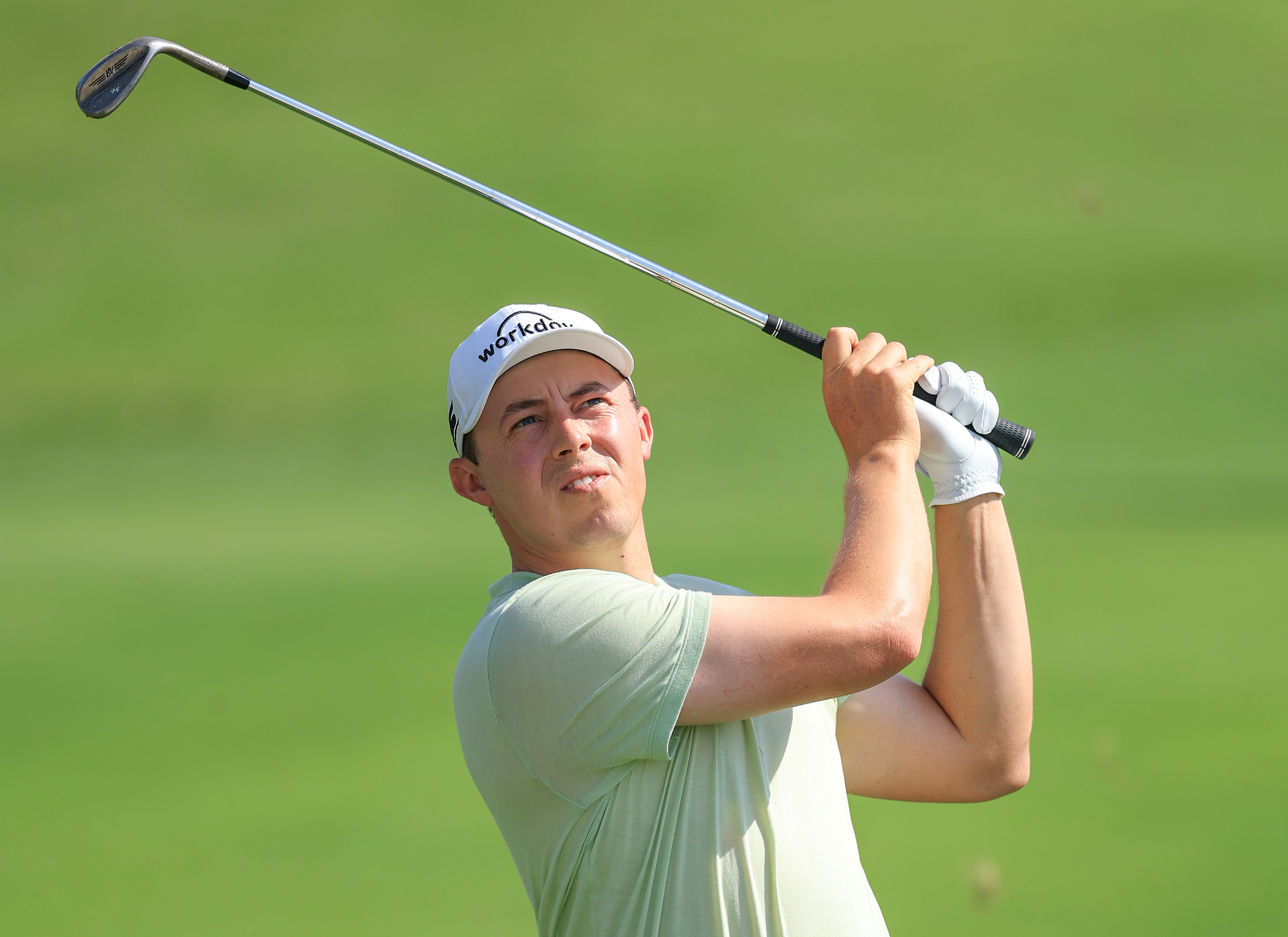 Matt Fitzpatrick hits a wedge shot