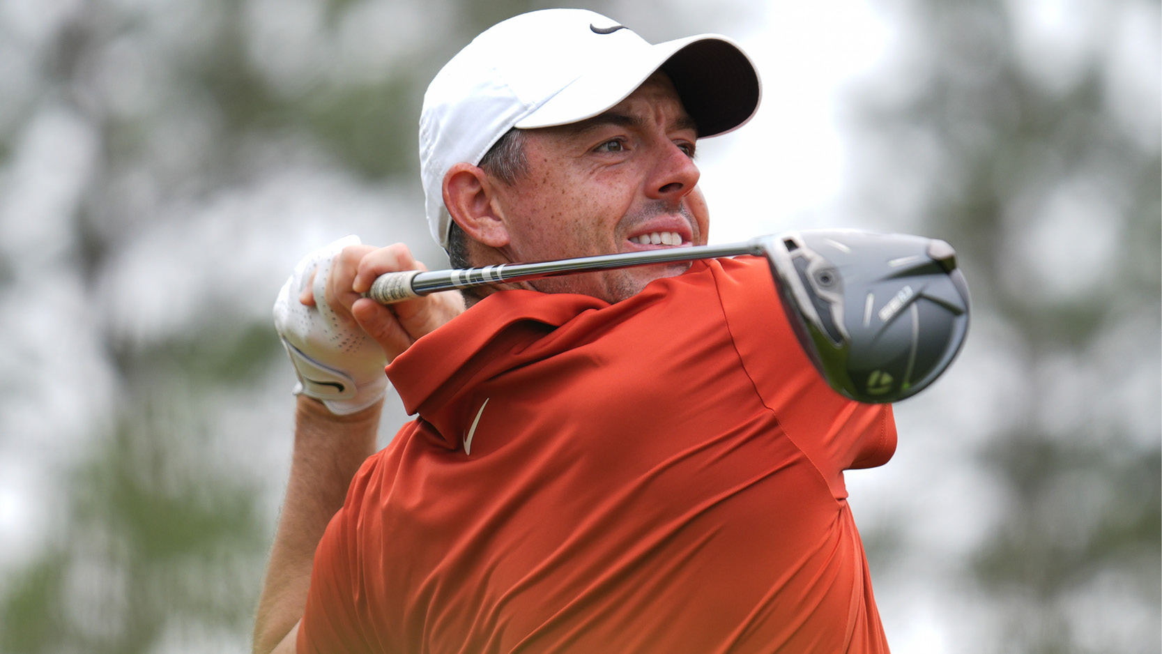 Rory McIlroy hits a driver off the tee in Canada