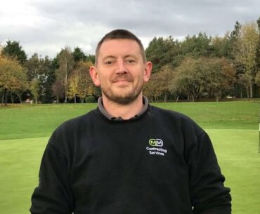 Phil Marvin wins the three-club challenge competition at Sudbrook Moor Golf Club