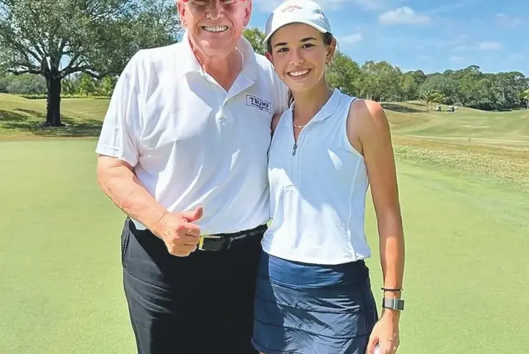 the president's granddaughter takes the spotlight