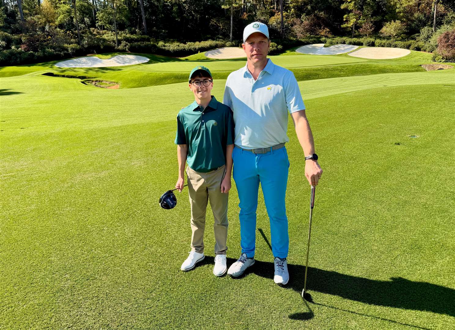 Simon Byford has enjoyed his time at Augusta National Golf Club watching Jacob Severn Picture: Simon Byford