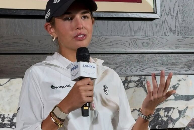 President Trump's granddaughter, Kai Trump, has brought buzz to an LPGA tournament