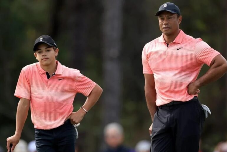 Tiger Woods’ son follows in father’s footsteps