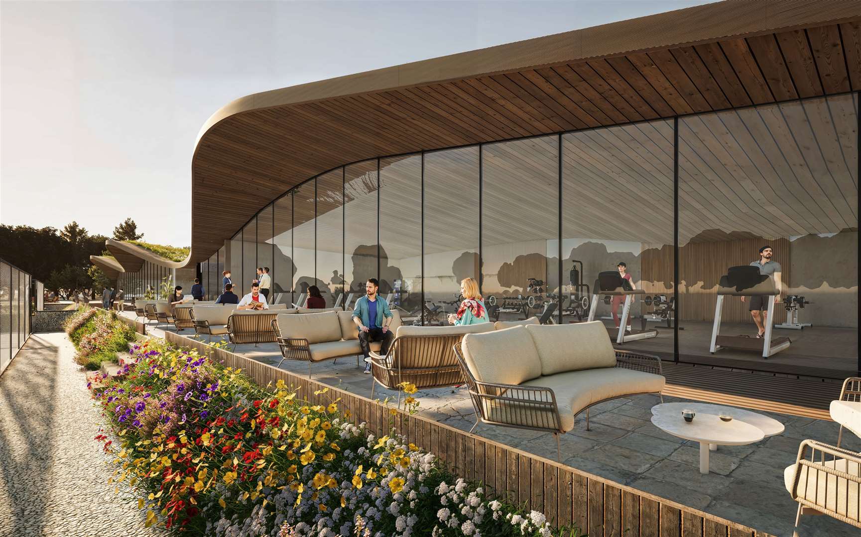 The Pavilion terrace at the London Golf Club