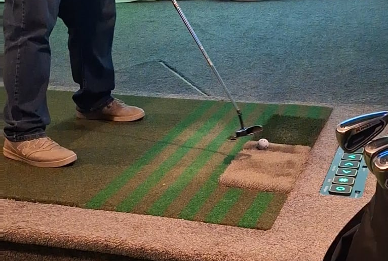 Sarcastically told buddy to use his putter 73yds from a bunker...