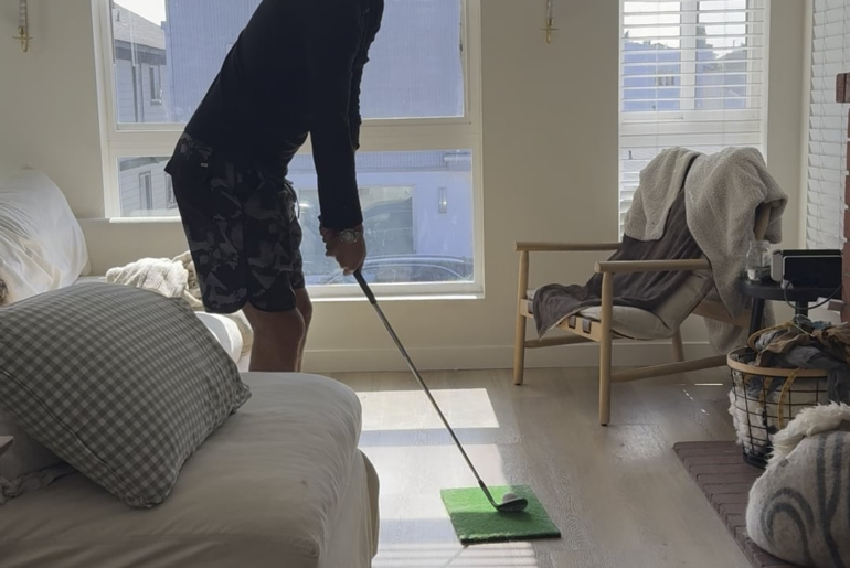 Swing Tips? Girlfriend’s tip of “don’t do it in the house” hasn’t brought down the score yet.