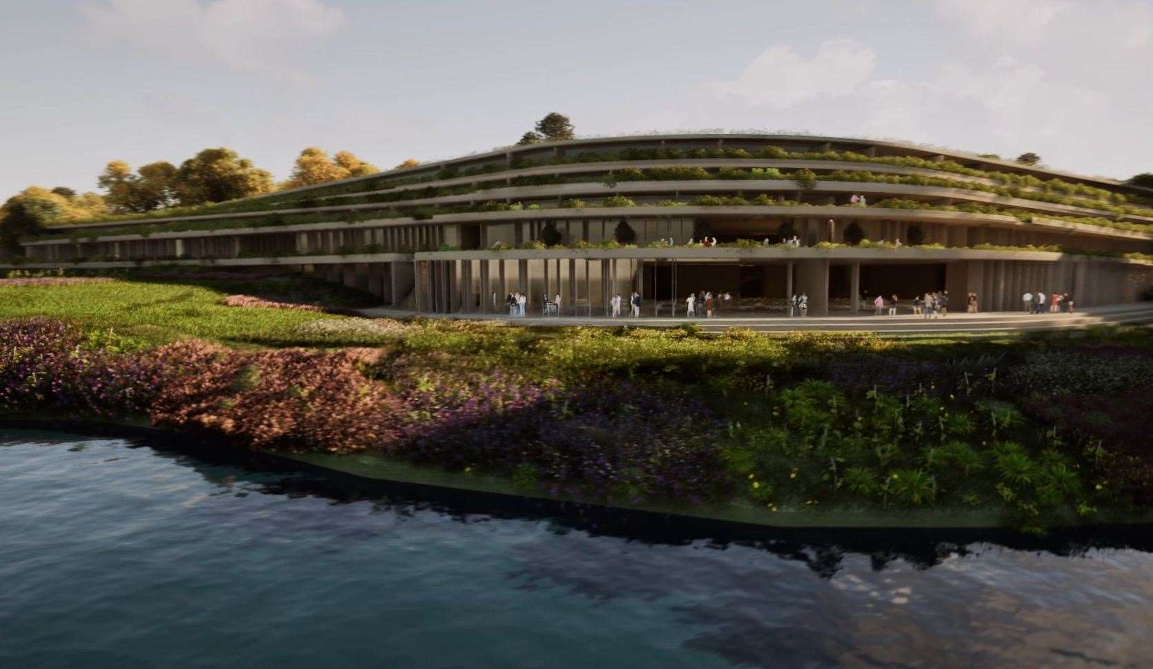 Design images of the 240-bedroom hotel at the London Golf Club. Picture: Holloway Studio