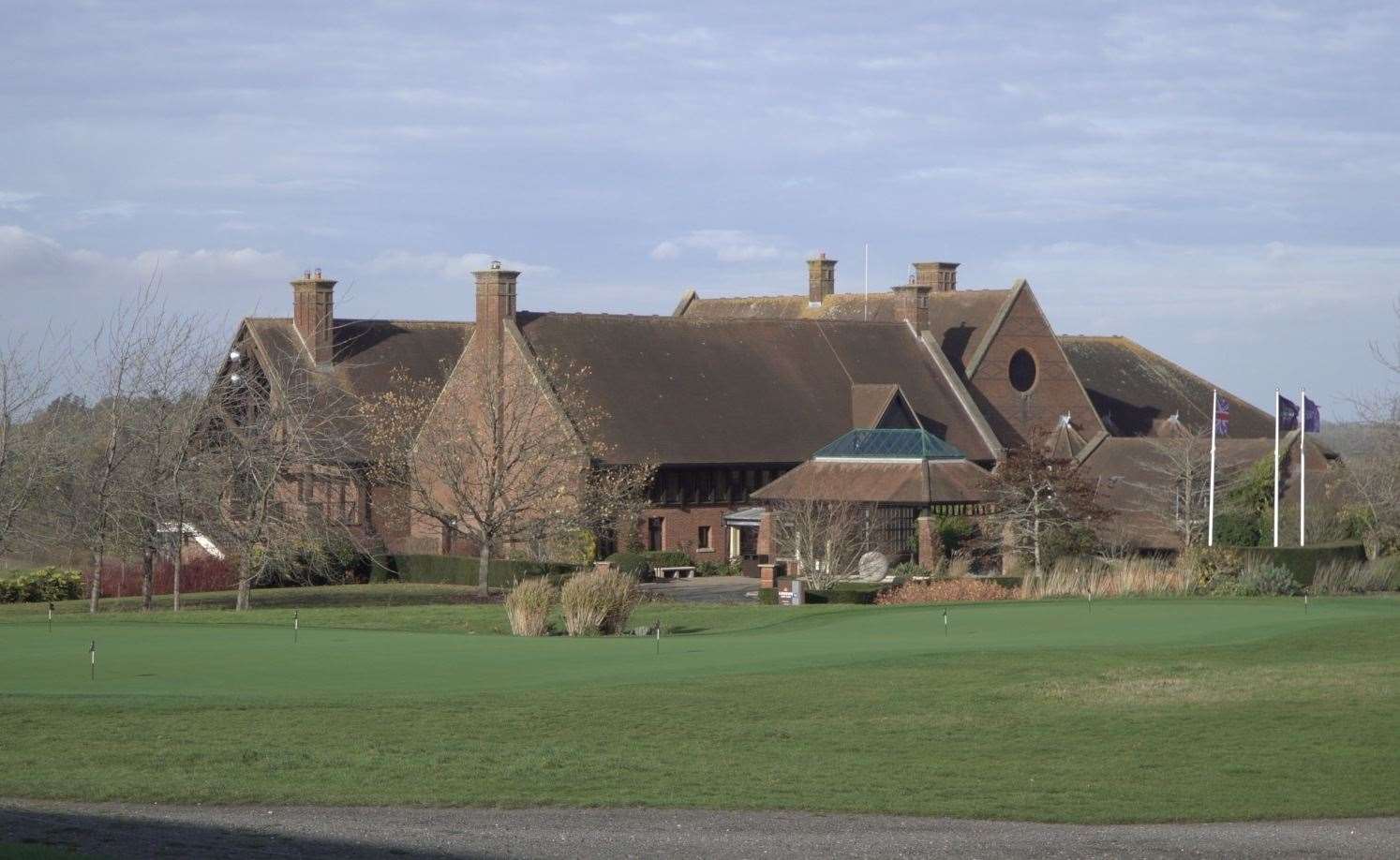 The main clubhouse at the London Golf Club in Ash, near Sevenoaks