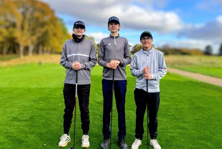 Bury St Edmunds Golf Club juniors Lucas Bond, Ethan McCleary and Jacob Severn start Suffolk Team Championship campaign with away at Ipswich Golf Club