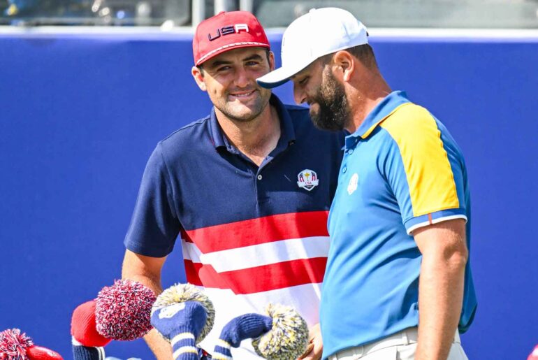 The players and captains on both teams