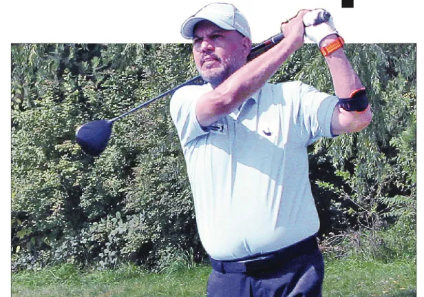 Golfer who won’t stop swinging