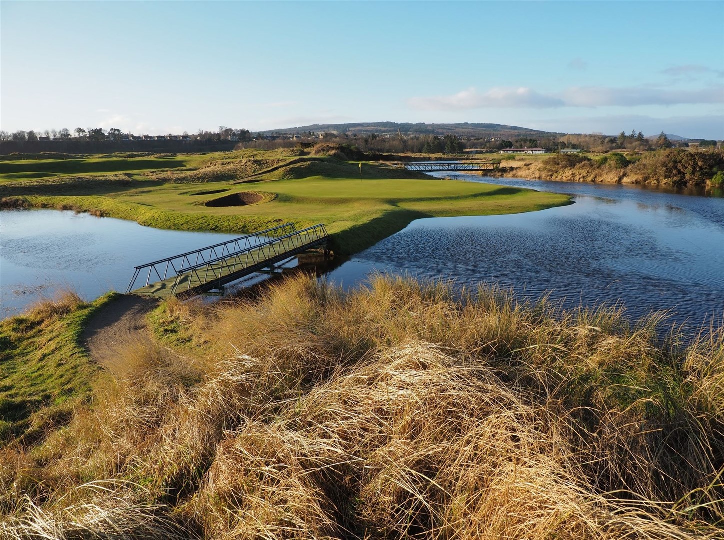 'Extra high tide' at Tain Golf Club.