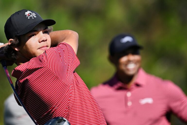 Tiger Woods' son is an All-American as Charlie honored by American Junior Golf Association
