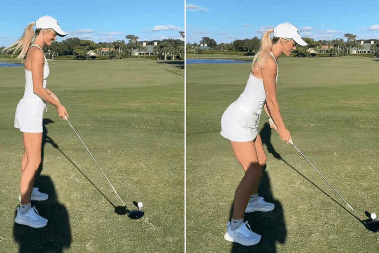 Livvy Dunne's Miniskirt & Tank Top Look Is Hole-in-One Golf Fit