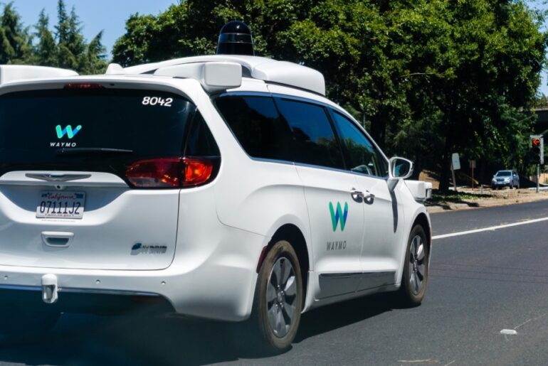 Waymo minivan