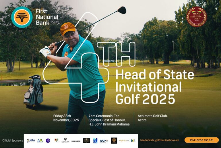 Golf: President John Mahama to perform Official Tee-Off Ceremony at 4th FNB Head of State Invitational Tournament