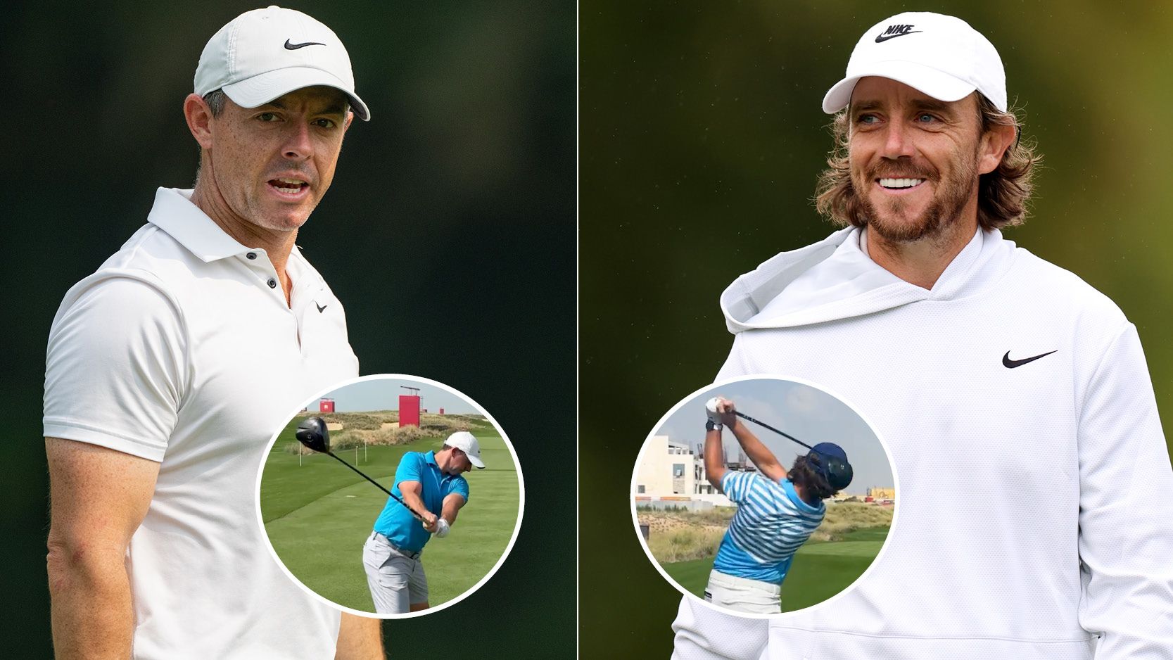 Rory McIlroy And Tommy Fleetwood Spotted Using New TaylorMade Drivers Rory McIlroy and Tommy Fleetwood both smile, with various pictures in circles