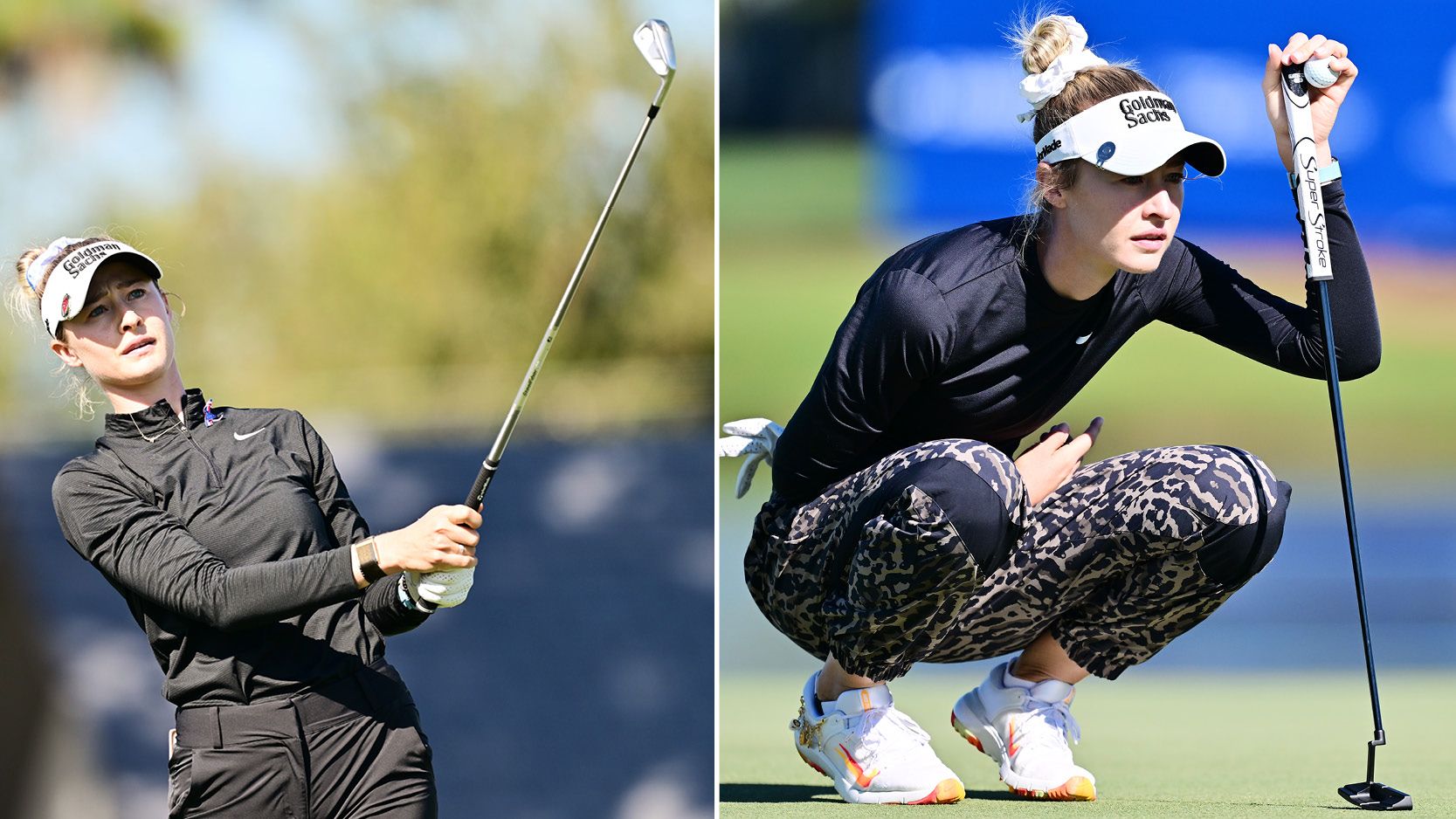Nelly Korda Makes Significant Equipment Change And Debuts New Nike Golf Shoe Collaboration At The Annika Nelly Korda hits an iron shot and lines up a putt