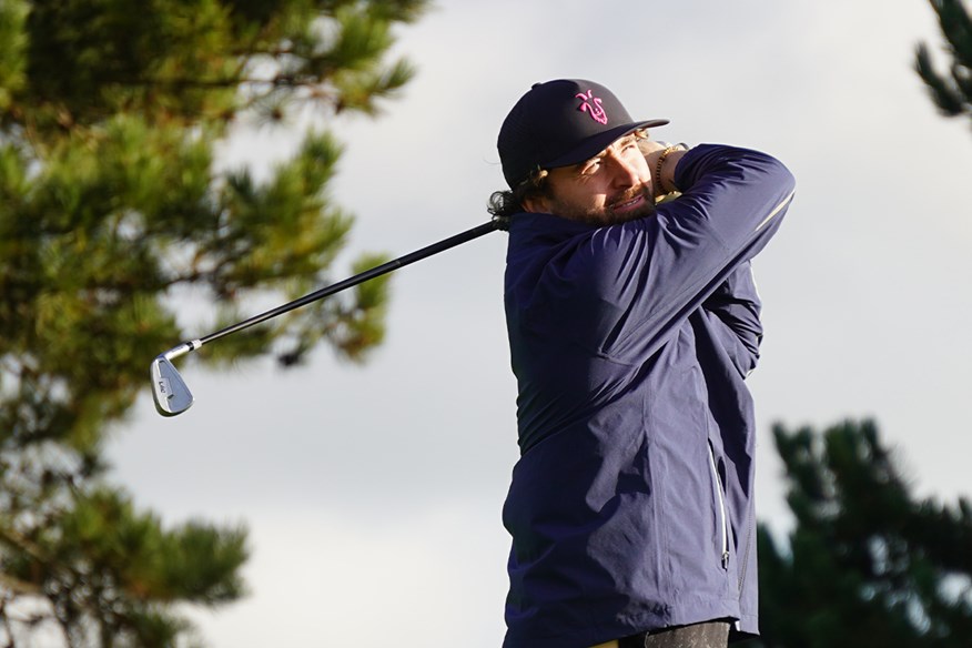 Alex swinging Avoda 7 Iron