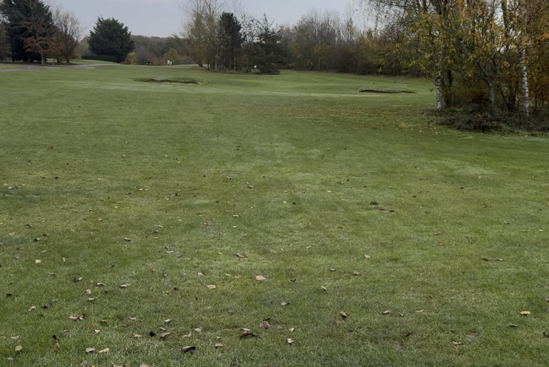 Ended my first golf season with my best tee shot so far