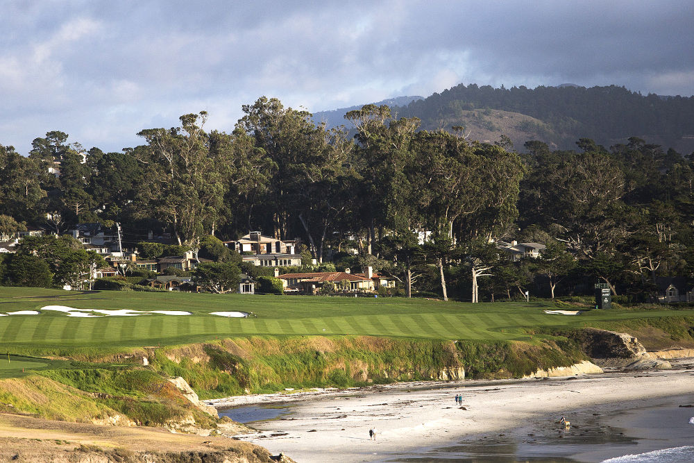 The public golf course of Pebble Beach, near Monterey, California, USA
