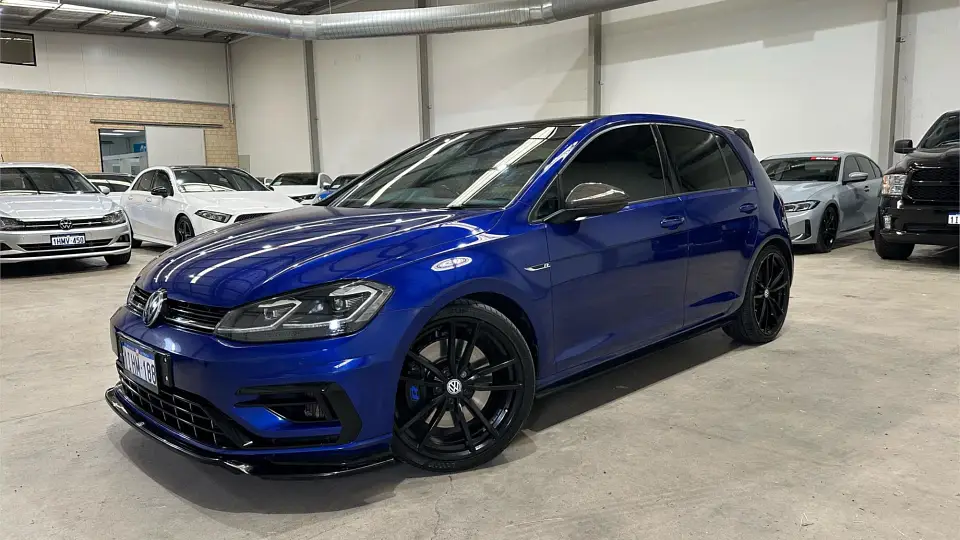 Used 2018 BLUE / null Volkswagen Golf R Hatchback For Sale HamburgerMenuIconStraight
