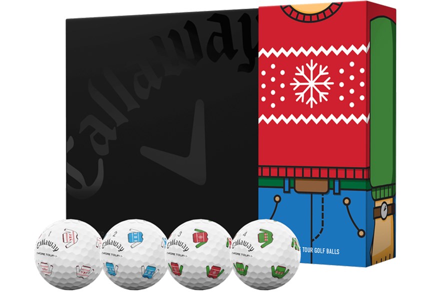 The 'Ugly Sweater' version of the 2024 Callaway Chrome Tour is a great Christmas gift. 