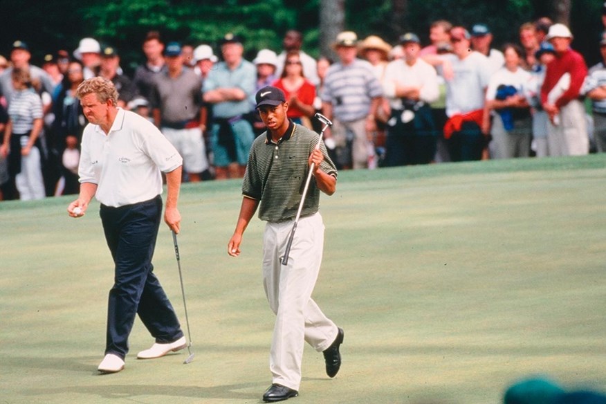 Colin Montgomerie was within three shots of Tiger Woods going into the weekend of the 1997 Masters. He ended it 24 back of the champion.