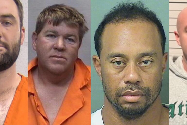 Pro golfer mugshots