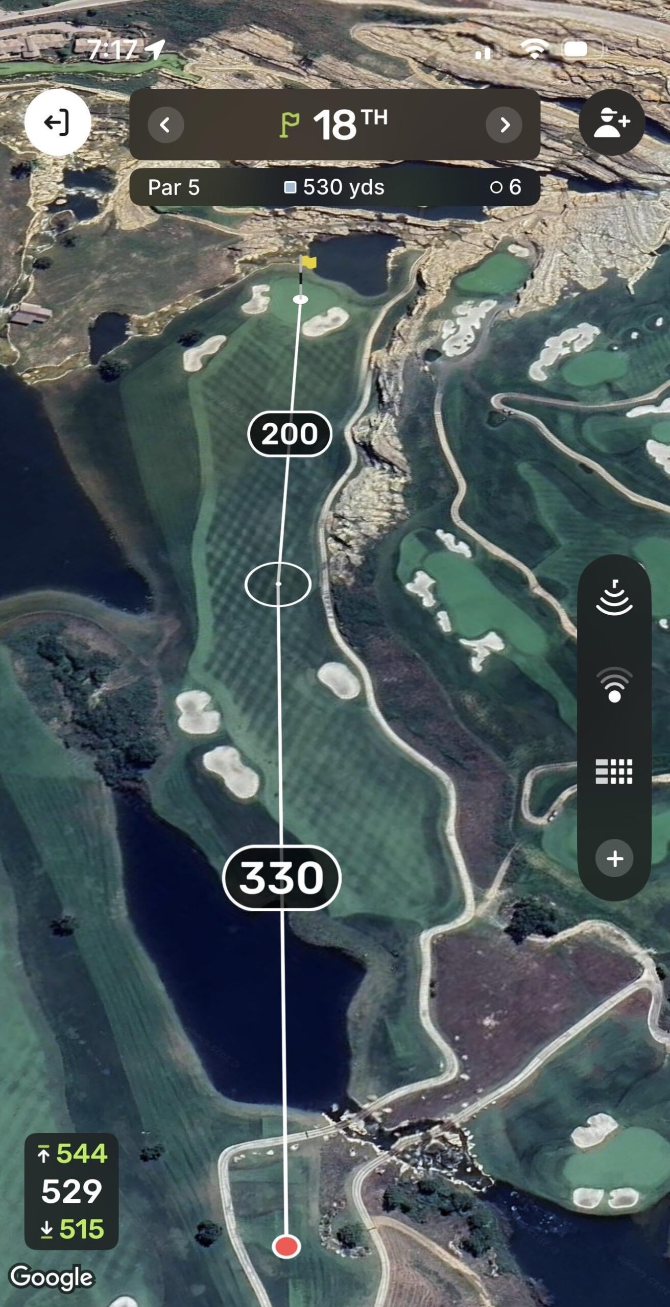 This is the drive that Brad Dalke hit on the 18th tee at the Internet Invitational with $1,000,000 on the line This is the drive that Brad Dalke hit on the 18th tee at the Internet Invitational with $1,000,000 on the line